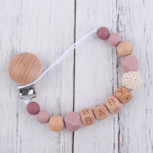Personalized Baby Pacifier Clip – Custom Name Dummy Holder